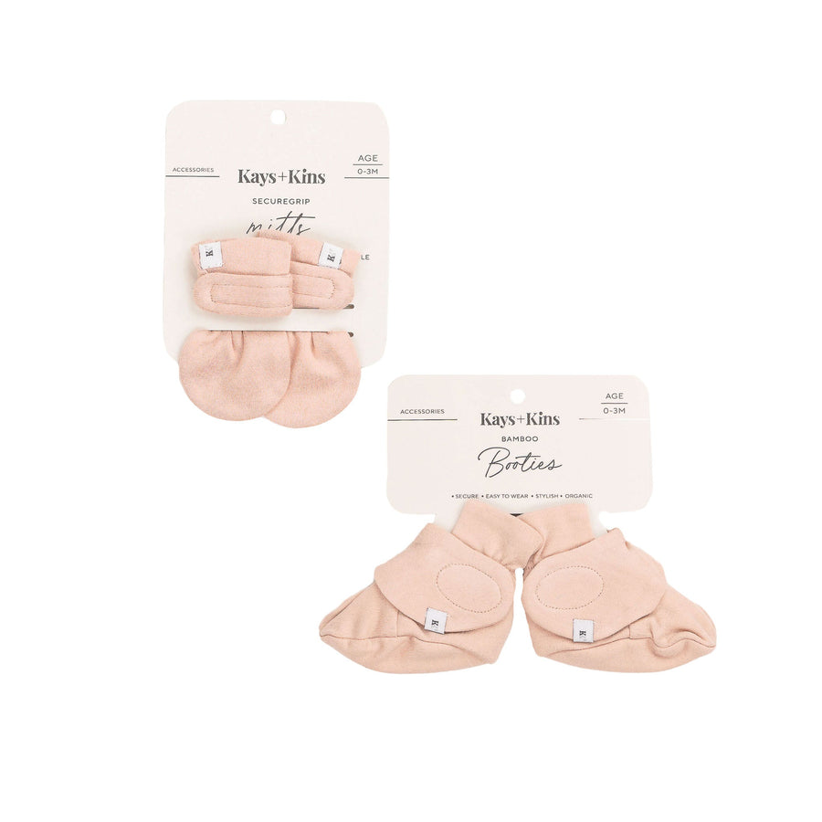 Kays+Kins SecureGrip Mitts and Booties Set in Nomadic Sand