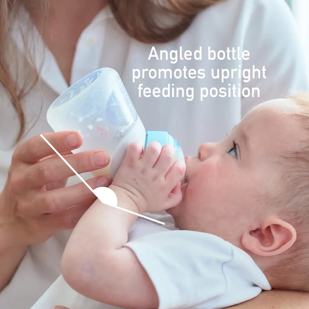 Marcus & Marcus Silicone Angled Feeding Bottle & Breast Pump