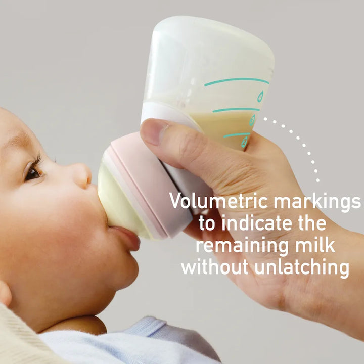 Marcus & Marcus Silicone Angled Feeding Bottle & Breast Pump