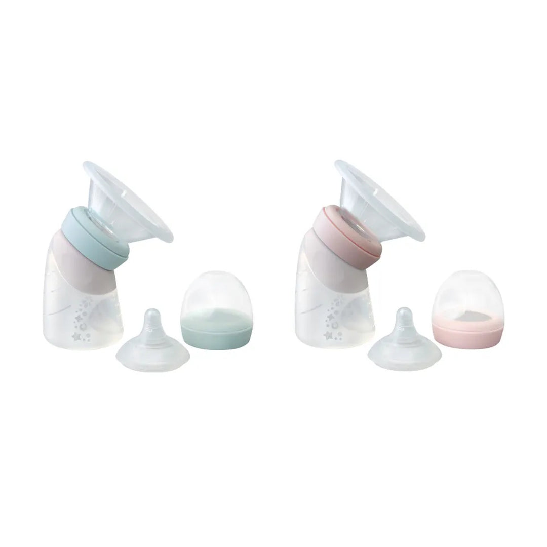 Marcus & Marcus Silicone Angled Feeding Bottle & Breast Pump
