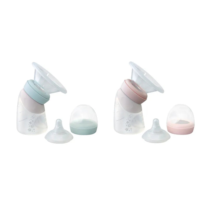Marcus & Marcus Silicone Angled Feeding Bottle & Breast Pump