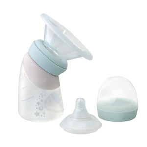 Marcus & Marcus Silicone Angled Feeding Bottle & Breast Pump