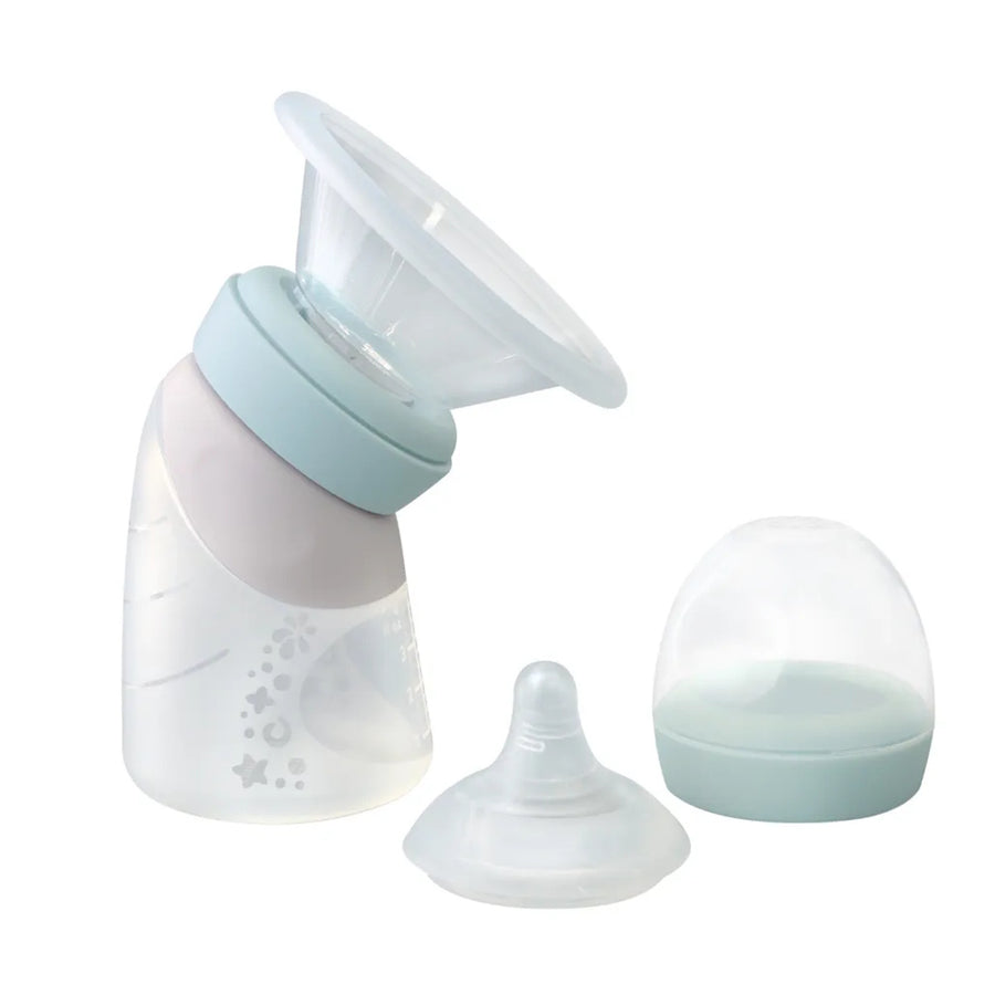 Marcus & Marcus Silicone Angled Feeding Bottle & Breast Pump