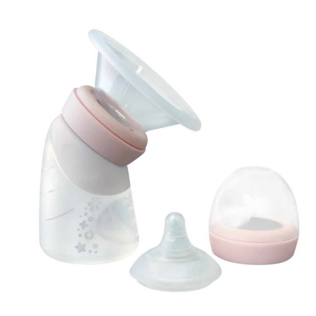 Marcus & Marcus Silicone Angled Feeding Bottle & Breast Pump