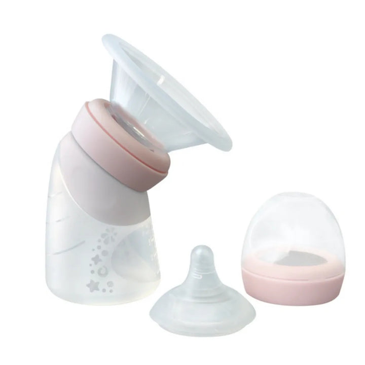 Marcus & Marcus Silicone Angled Feeding Bottle & Breast Pump