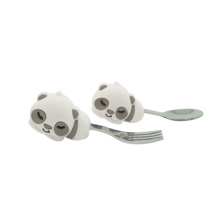Marcus & Marcus Palm Grasp Spoon & Fork Set- Panda