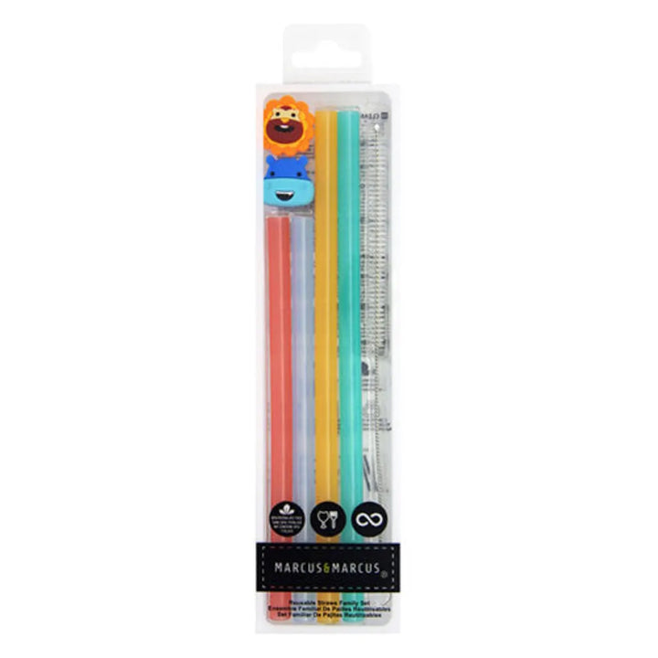 Marcus & Marcus Family Straws & Brush Set