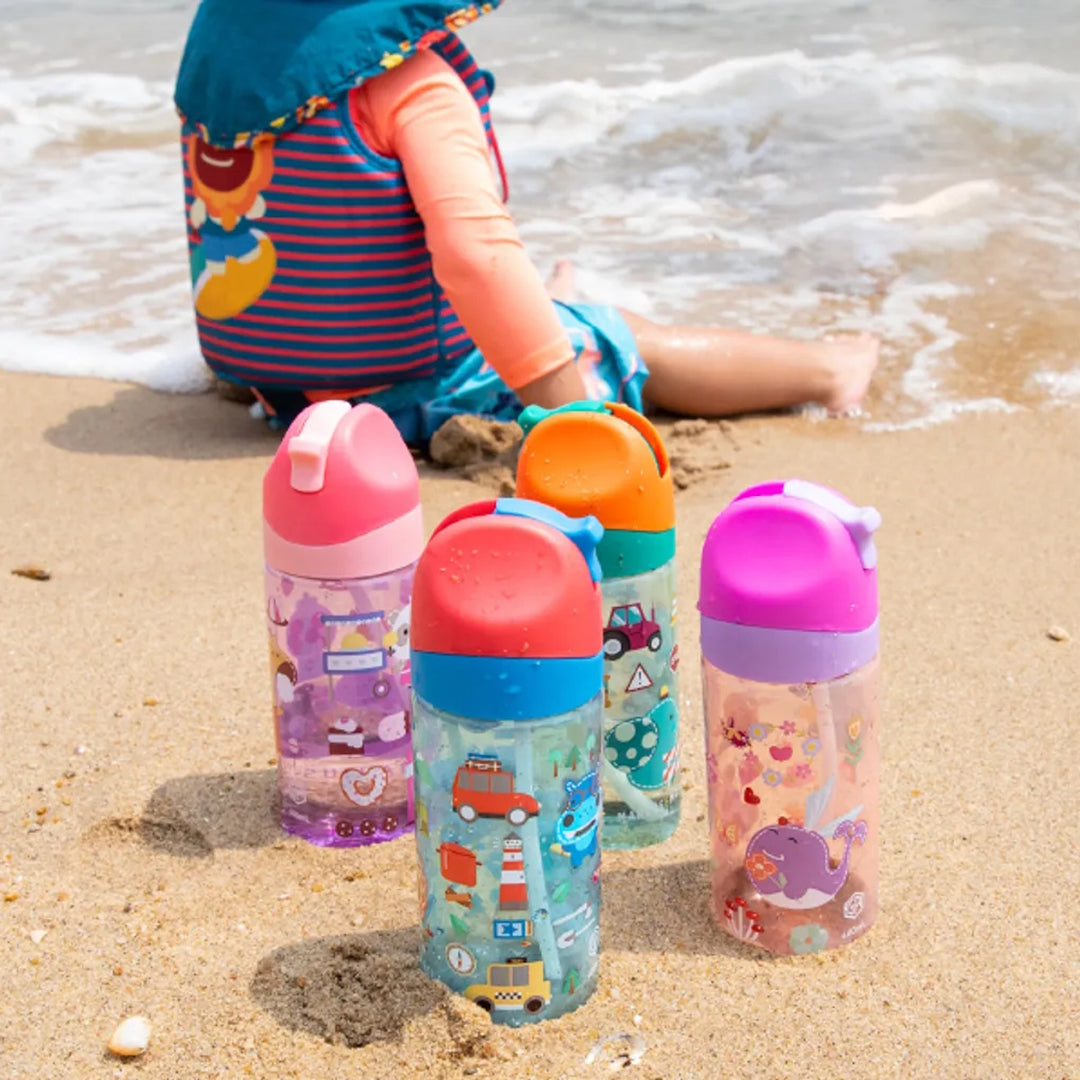 Marcus & Marcus Antibacterial Tritan Straw Bottle 400ml