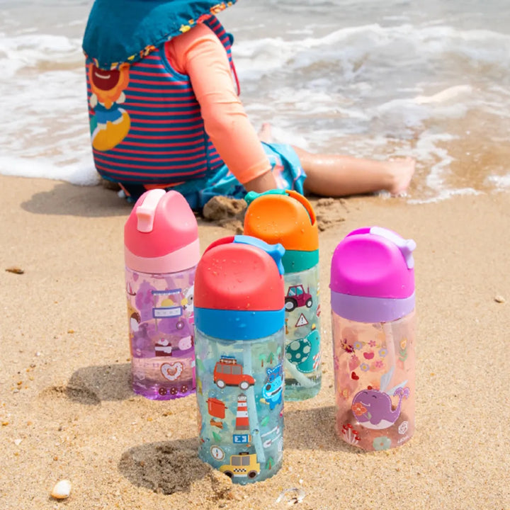 Marcus & Marcus Antibacterial Tritan Straw Bottle 400ml