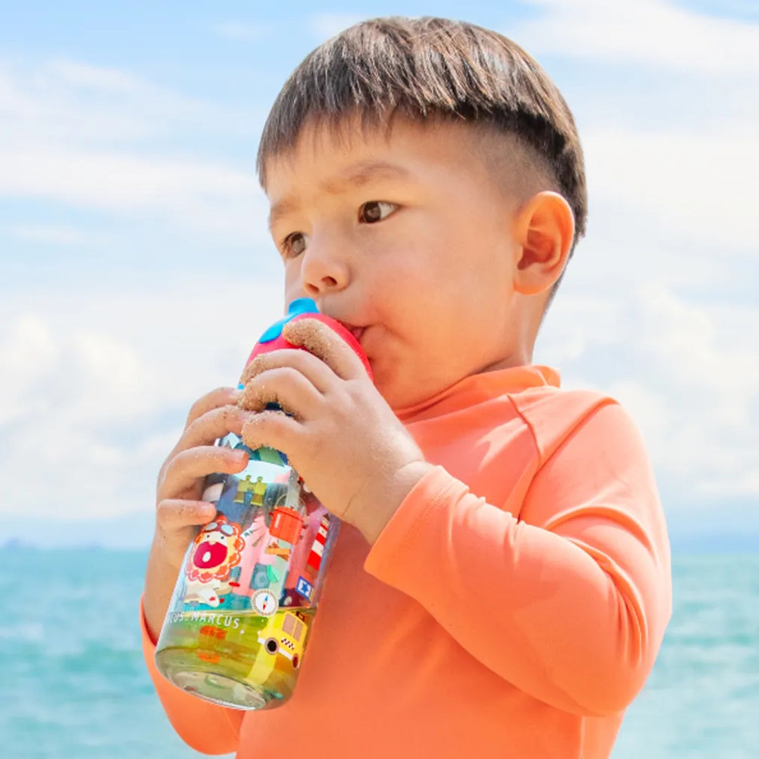 Marcus & Marcus Antibacterial Tritan Straw Bottle 400ml