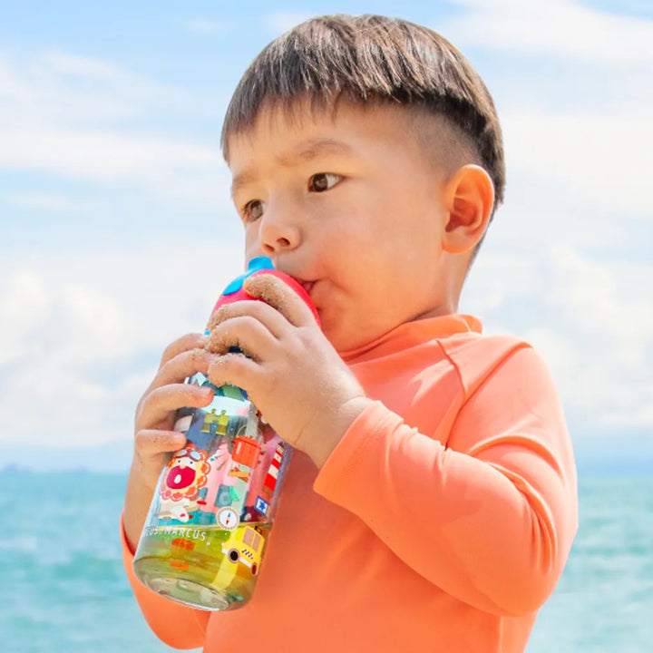 Marcus & Marcus Antibacterial Tritan Straw Bottle 400ml