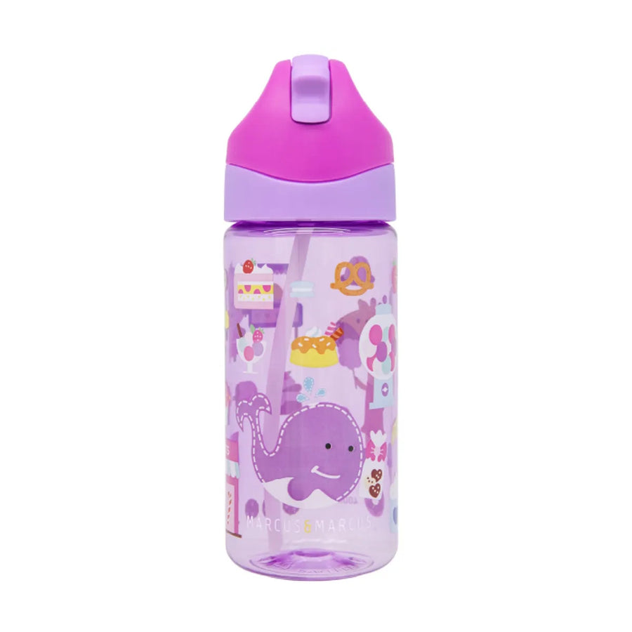 Marcus & Marcus Antibacterial Tritan Straw Bottle 400ml