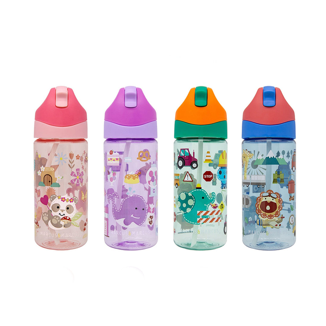 Marcus & Marcus Antibacterial Tritan Straw Bottle 400ml