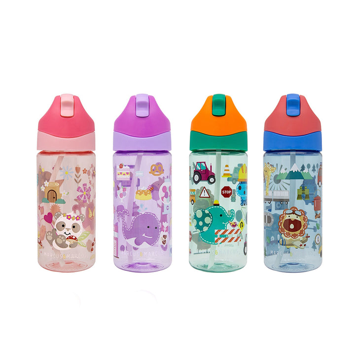Marcus & Marcus Antibacterial Tritan Straw Bottle 400ml