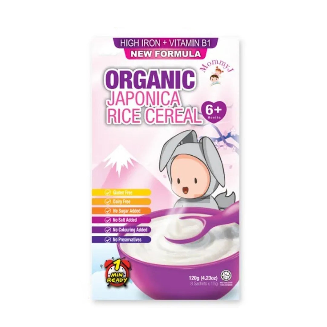 Mommy J Baby Organic Japonica Rice Cereal (New Iron Fortified Formula)