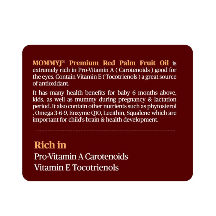 Mommy J Premium Red Palm Oil 250ml