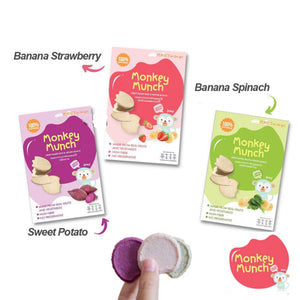 Monkey Munch Crispy Baked Fruit & Vege Munch 28g (8m+)