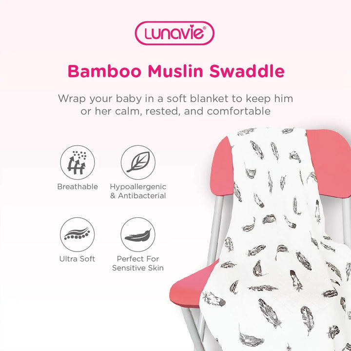 Lunavie Bamboo Muslin Swaddle