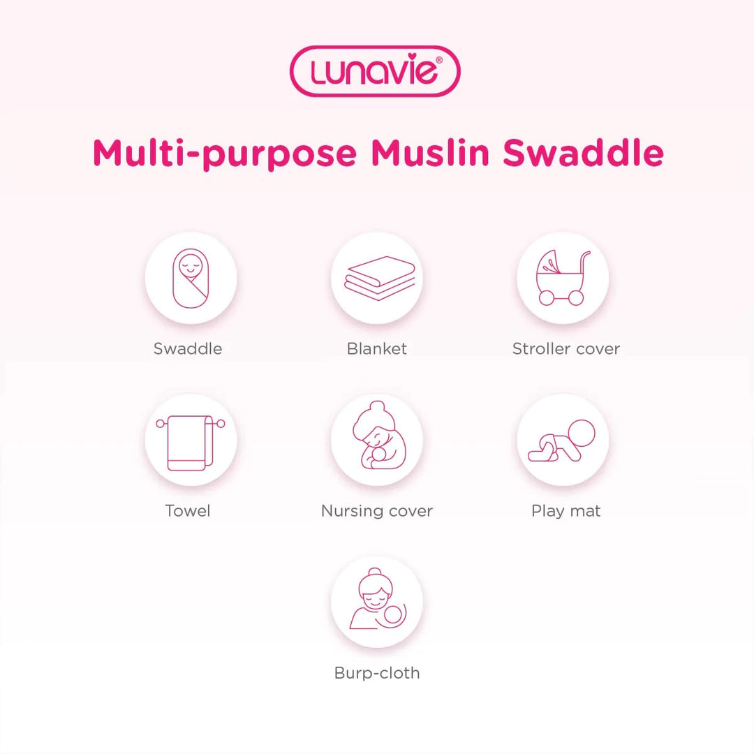 Lunavie Bamboo Muslin Swaddle