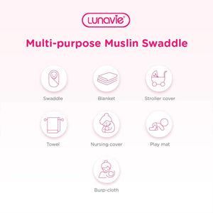Lunavie Bamboo Muslin Swaddle