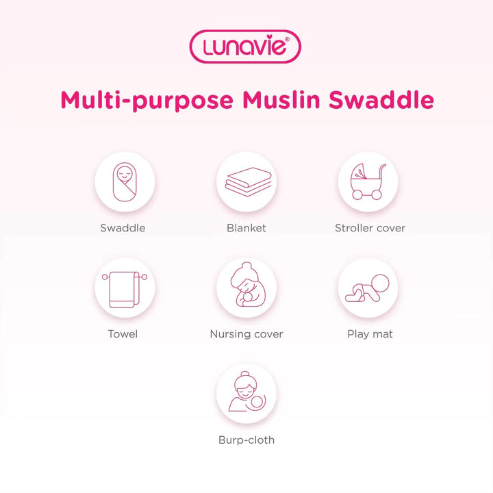 Lunavie Bamboo Muslin Swaddle