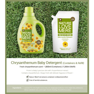 Nature Love Mere Baby Laundry Detergent (Chrysanthemum) 1300ml - REFILL