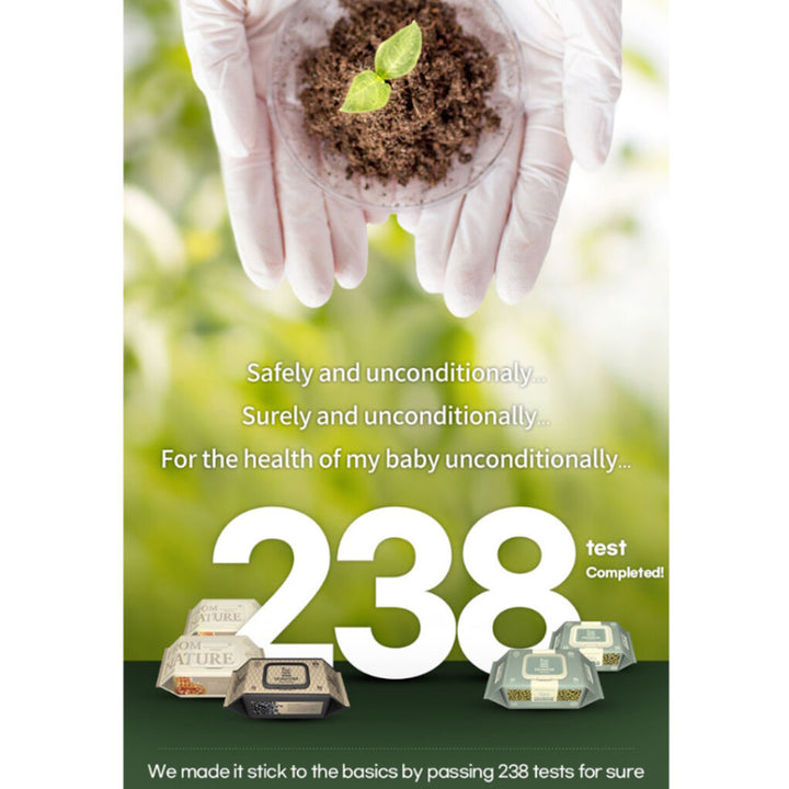 Nature Love Mere Wet Tissue Premium Mungbean Wipes (Cap) 70s x 3 packs