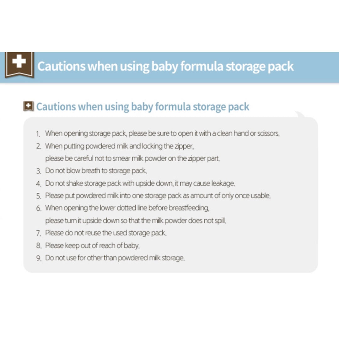 Nature Love Mere Baby Formula Storage Pack 320ml 30pcs