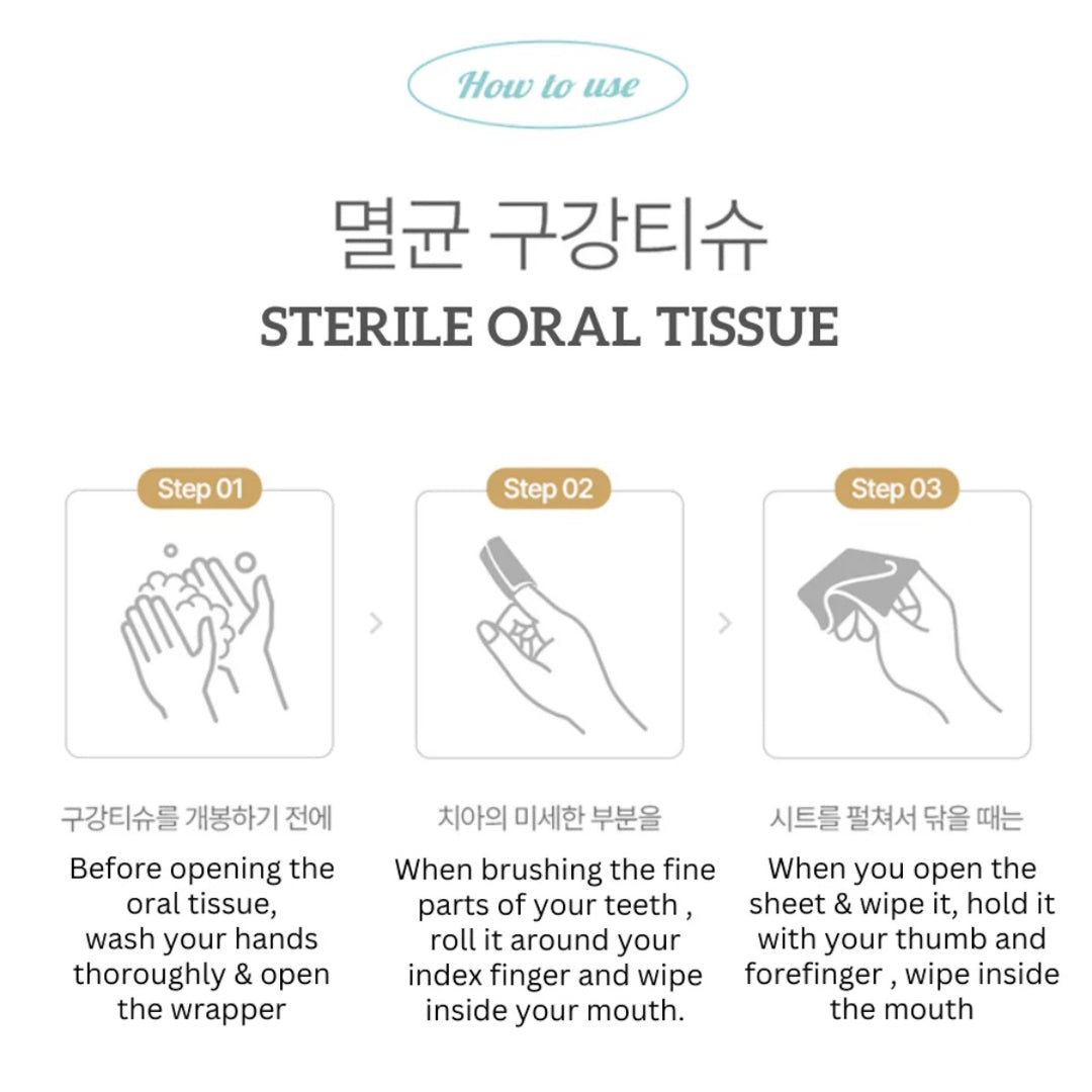 Nature Love Mere Sterilized Tooth Wipe 30pcs (Cotton Fabric)