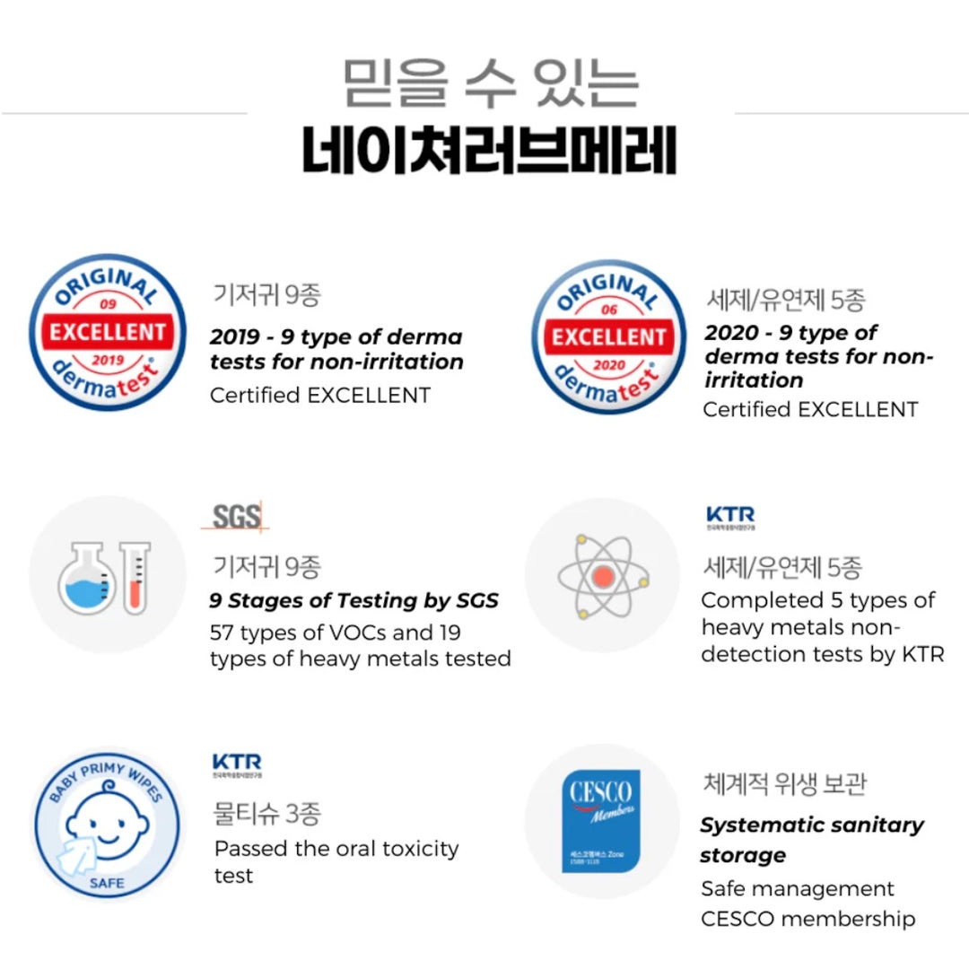 Nature Love Mere Sterilized Tooth Wipe 30pcs (Cotton Fabric)