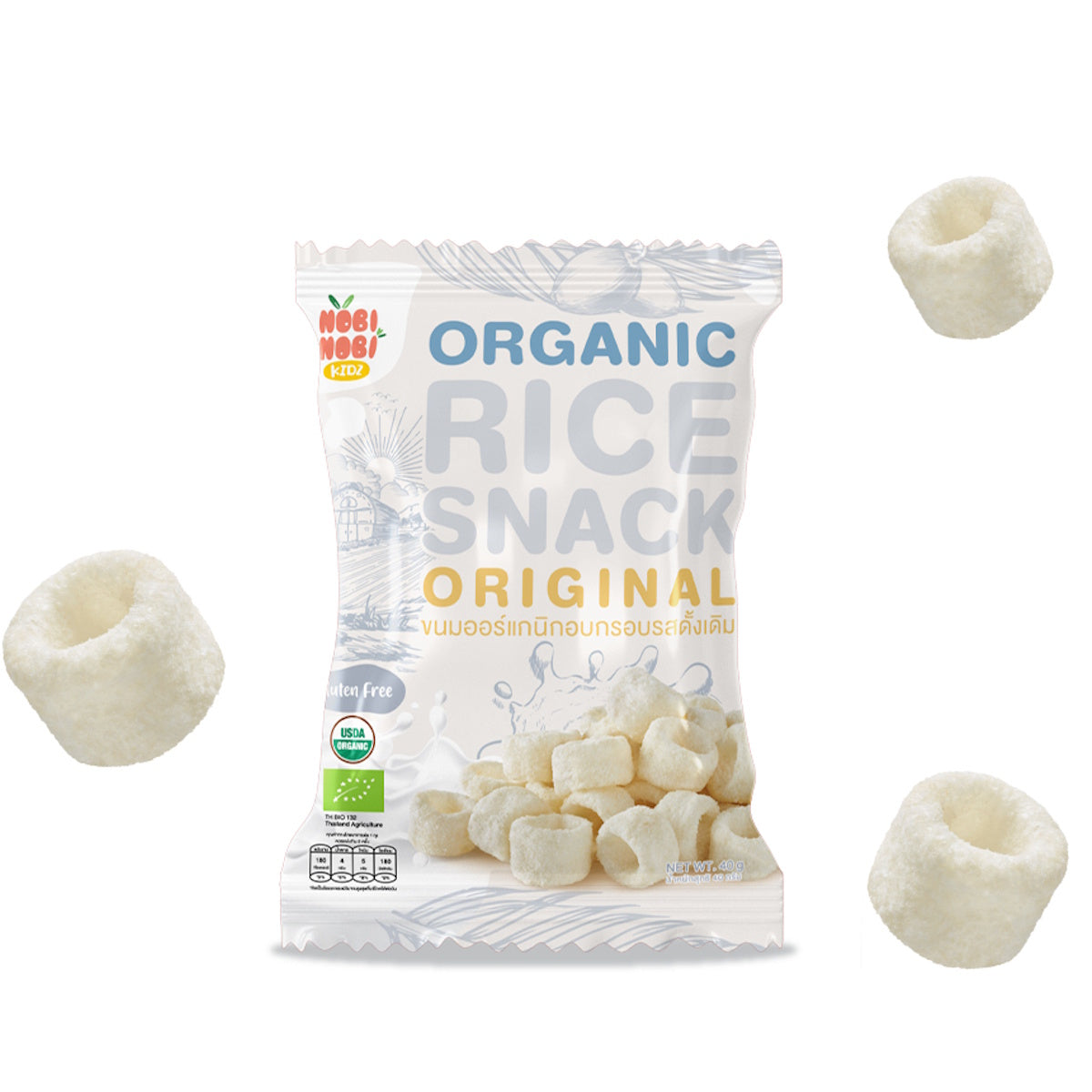 Nobi Nobi Organic Kidz Rice Snack (1 year old +) – Happikiddo