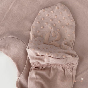 Number Twelve Bamboo Footies Bloom, cuff detail