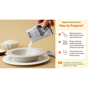 Kidzan Momzan Organic Baby Rice Flour 200g (10x 20g)