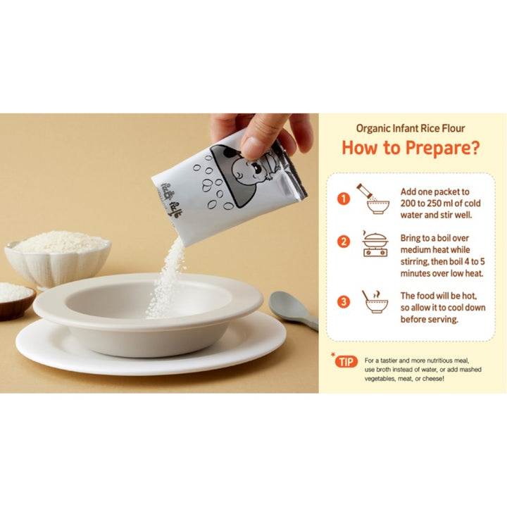 Kidzan Momzan Organic Baby Rice Flour 200g (10x 20g)
