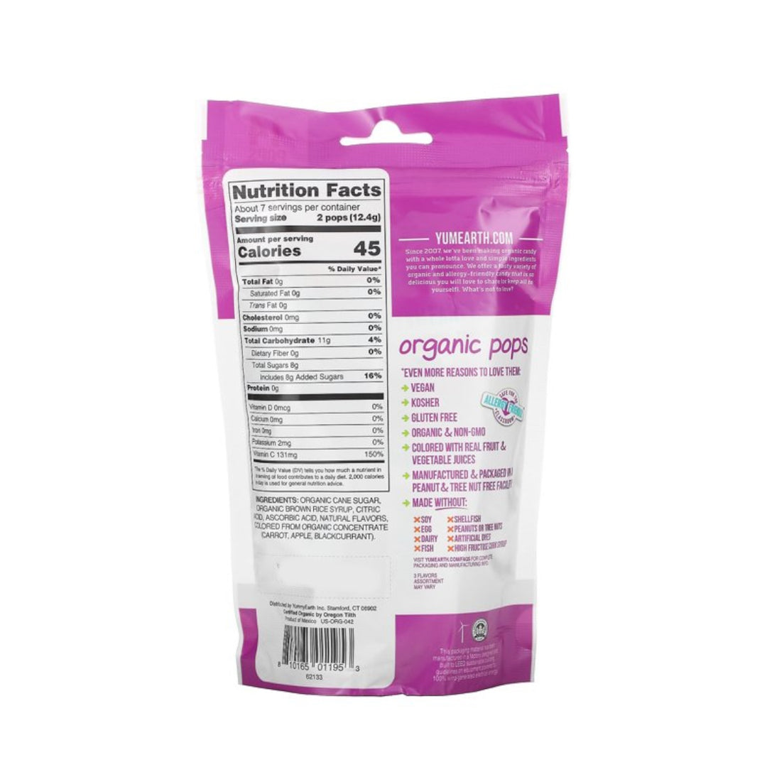 YumEarth Lollipops Vitamin C, 87g