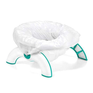OXO Tot Go Potty set up as a standalone potty with a disposable bag