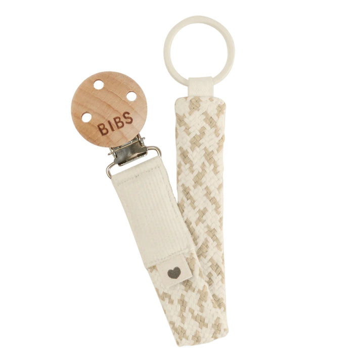 BIBS Pacifier Clip Braided