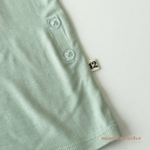 Number Twelve Bamboo Pyjamas Pistachio, waistband detail