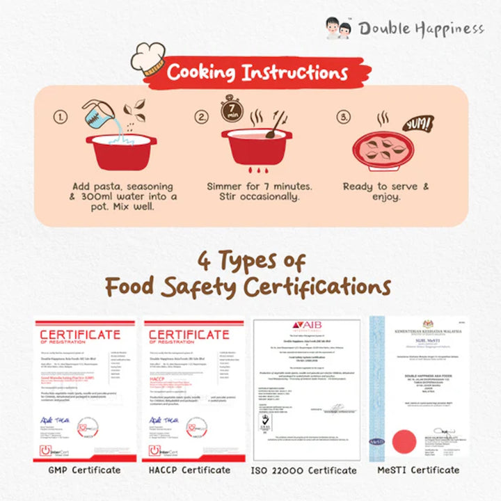 Double Happiness Quick Cook Creamy Pasta