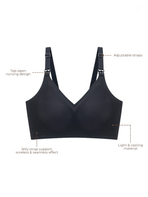 Bmama Pastel Color Cool Jelly Series Nursing Bra Green
