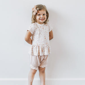 KAYS + KINS Peplum Top - Blooming Lullaby
