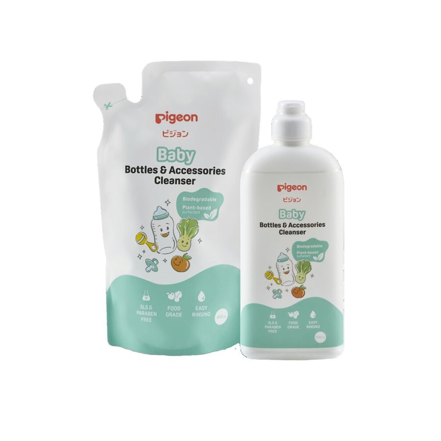 Pigeon Baby Bottle & Accessories Cleanser 500ml and 450ml refill