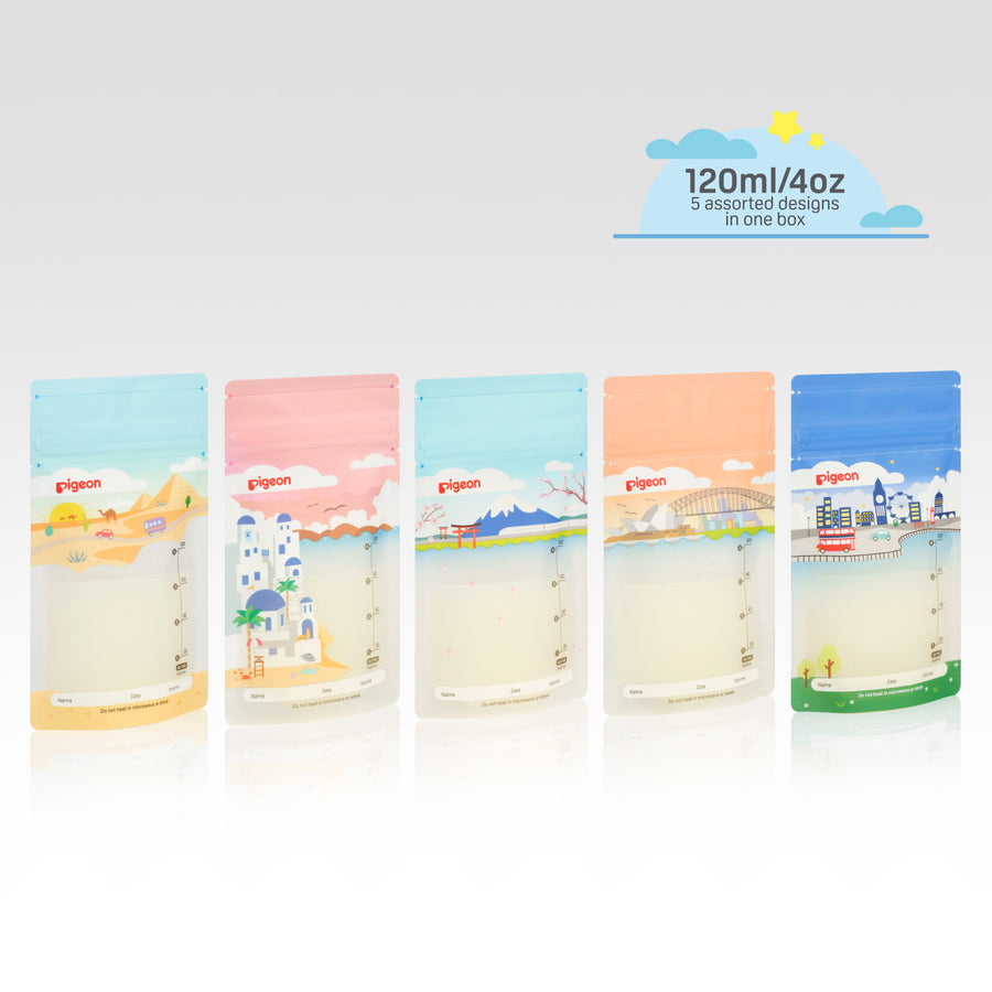 The five Holiday Series bag designs, 120ml each