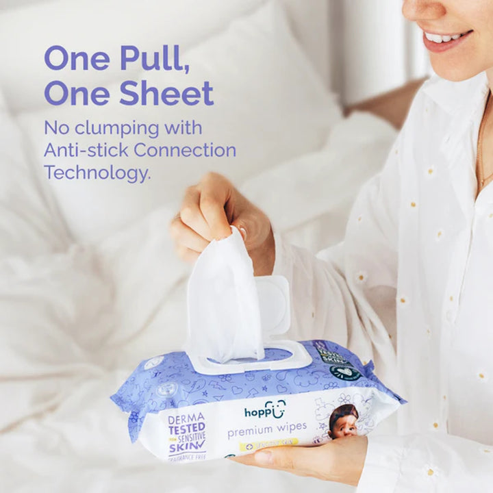 Hoppi Premium Wipes (80 wipes)