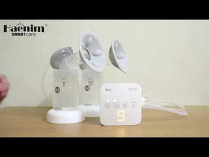 Haenim 7A Lite Breastpump + Manual Pump Body & Kit + 60pcs Milk Storage Bags - video