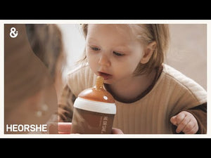 HE OR SHE Ultra Wide Neck Baby Bottle 8oz/ 240ml (6m+)- White - video