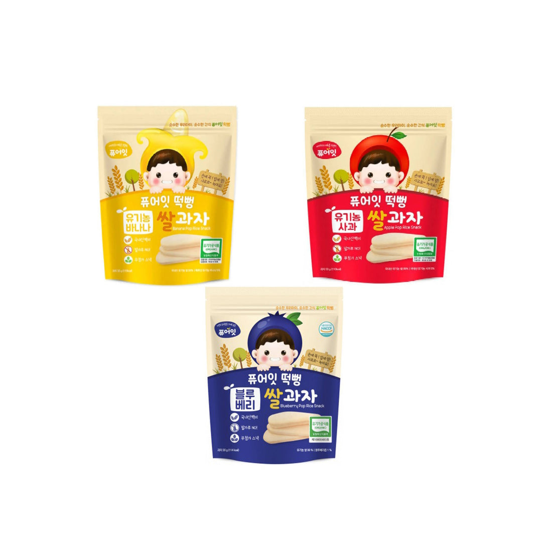 Pure-Eat Organic Pop Rice Snack 6months+ 30g