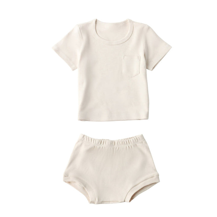 Twinkle Planet Organic Short Sleeves Casual Two-piece Set (12-18m)
