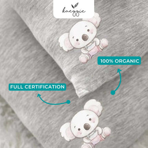 Kaeggie Signature Organic Bamboo Pillow Grey Classic Size M
