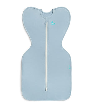 Love To Dream Swaddle Up Stage 1 0.2 TOG Cotton Soft Blue front